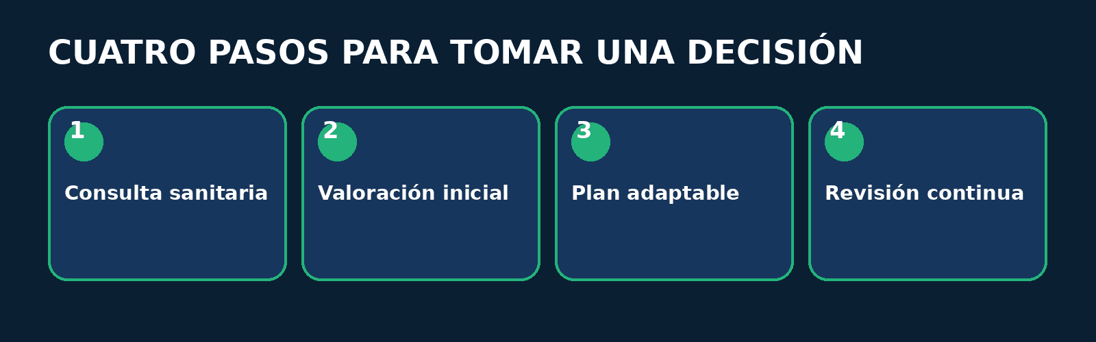 Proceso: entrenador personal embarazadas Proceso en cuatro pasos: Consulta sanitaria, Valoración inicial, Plan adaptable, Revisión continua